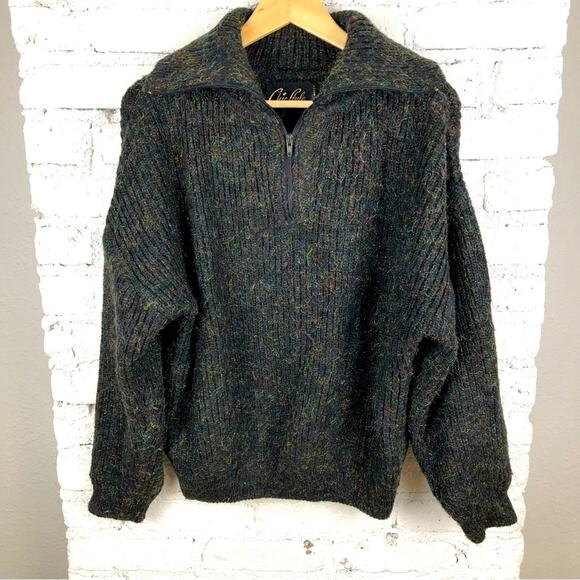 Vintage Reine Wolle Knit Multicolored Fuzzy Sweater